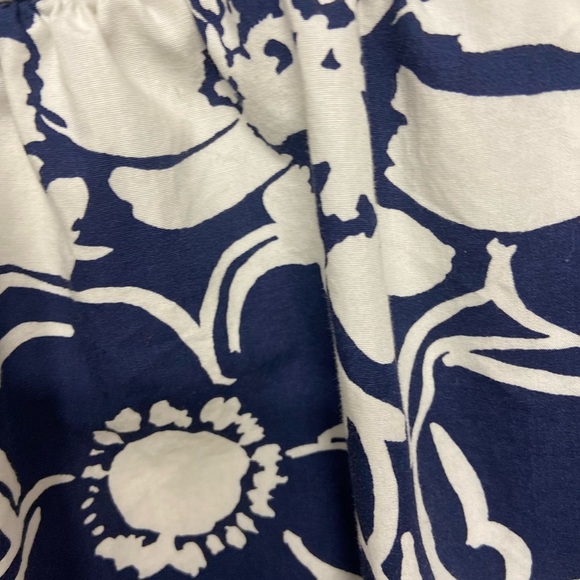 J. Crew Sundress Size 8 Blue and White Floral Empire Waist Braided Strap Summer - Picture 9 of 11